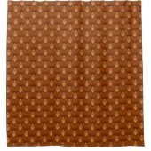Boho Retro Patroon in 70s Stijl Douchegordijn (Voorkant)
