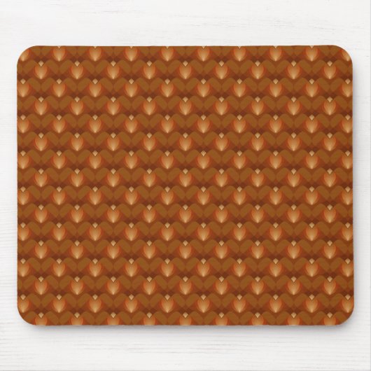 Boho Retro Patroon in 70s Stijl Muismat (Voorkant)