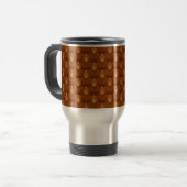 Boho Retro Patroon in 70s Stijl Reisbeker (Voorkant links)