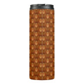 Boho Retro Patroon in 70s Stijl Thermosbeker (Achterkant)