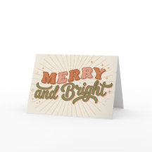 Boho Retro Prettig en Helder Kerstmis