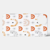 Boho retro regenbooglijnstraalsterren Case-Mate iPhone case (Achterkant (horizontaal))
