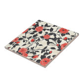 Boho Retro Roos Keramische Tegels Voor Keukenvloer Tegeltje (Zijkant)