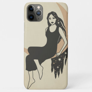 Boho retro stert lange haarhalve maan Case-Mate iPhone case