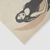 Boho retro stert lange haarhalve maan tissuepapier (Detail)