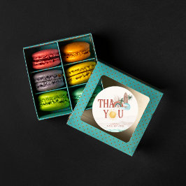 Boho Retro Summer Surf | Dank u wel Ronde Sticker