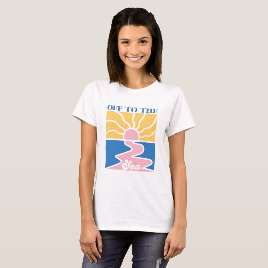 Boho Retro Summer T-shirt (Voorkant volledig)