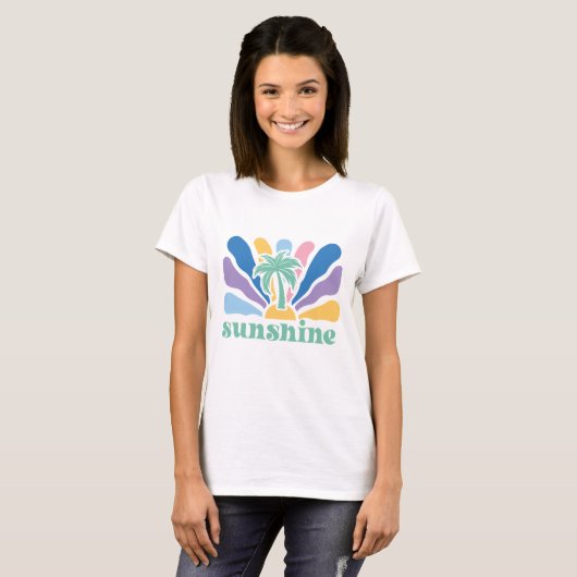 Boho Retro Summer T-shirt (Voorkant volledig)