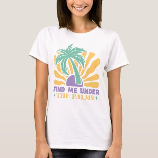 Boho Retro Summer T-shirt (Voorkant)
