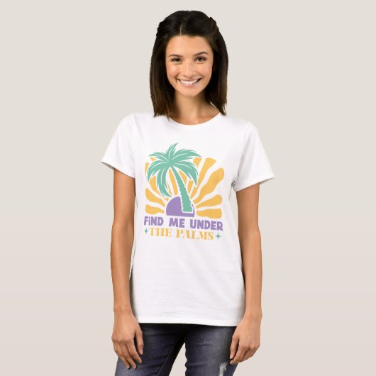 Boho Retro Summer T-shirt (Voorkant volledig)