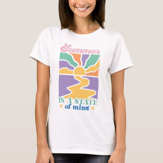 Boho Retro Summer T-shirt (Voorkant)