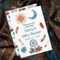 Boho Retro Sun Moon Baby shower