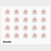 Boho Retro Sun Shine Ronde Sticker (Vel)