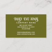 Boho Retro Sunrise Visitekaartje (Achterkant)