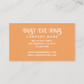 Boho Retro Sunrise Visitekaartje (Achterkant)