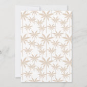 Boho Retro Tropical Palm Tree Afstuderen Foto Aankondiging (Achterkant)