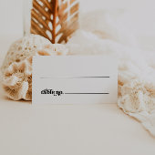 Boho Retro Trouwplaatskaart Plaatskaartje