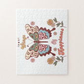 Boho Retro Vlindervleugels Legpuzzel (Verticaal)