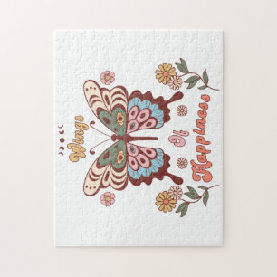 Boho Retro Vlindervleugels Legpuzzel