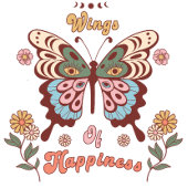 Boho Retro Vlindervleugels T-shirt