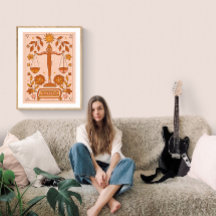 Boho Retro Weegschaal Zodiac