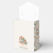 Boho Retro Wildflower Bridal Shower Bedankdoosjes (Geopend)