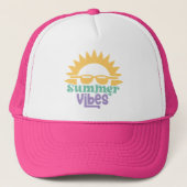Boho Retro Zomer Quote Trucker Pet (Voorkant)