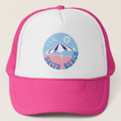 Boho Retro Zomer Quote Trucker Pet (Voorkant)