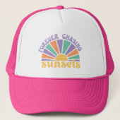 Boho Retro Zomer Quote Trucker Pet (Voorkant)