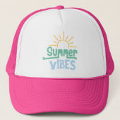 Boho Retro Zomer Quote Trucker Pet (Voorkant)