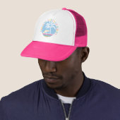 Boho Retro Zomer Quote Trucker Pet (In situ)