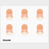 Boho Retro Zonsopgang Product Label (Vel)
