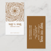 boho-retrospiraal visitekaartje (Voorkant / Achterkant)