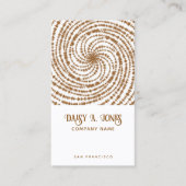 boho-retrospiraal visitekaartje (Voorkant)