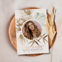 Boho Reviera Foto Afstudeeraankondiging