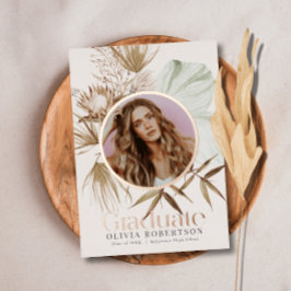 Boho Reviera Foto Afstuderen Aankondiging