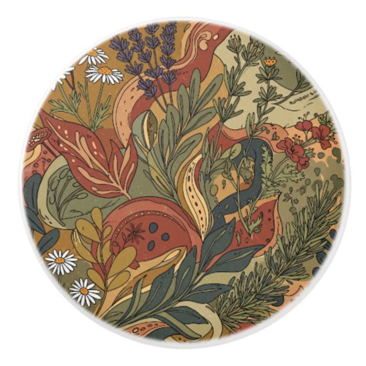 Boho Rhapsody Keramische Knop (Voorkant)