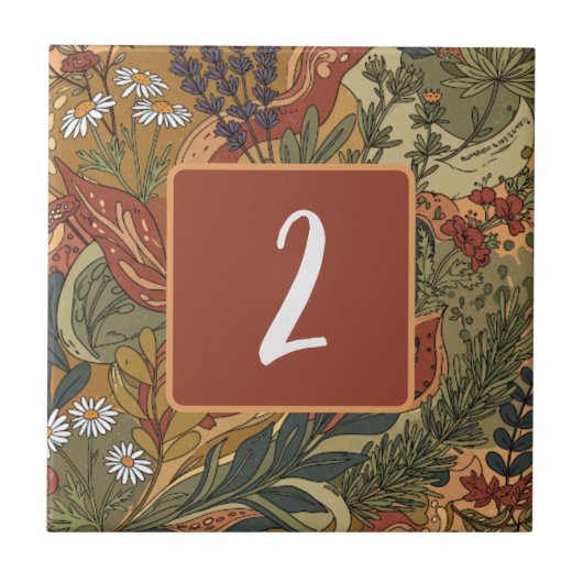 Boho Rhapsody  keramische Tegel Tegeltje (Voorkant)