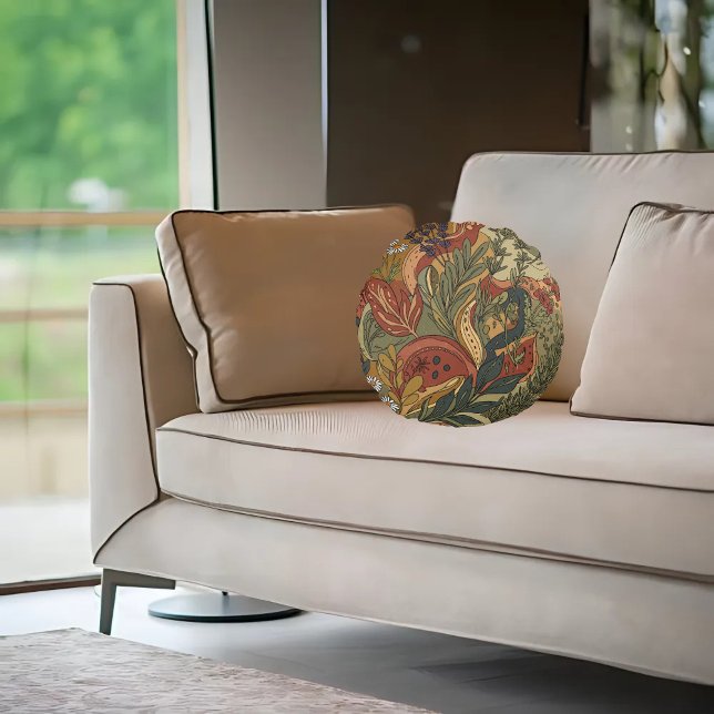 Boho Rhapsody Rond Kussen (Creator heeft geüpload)