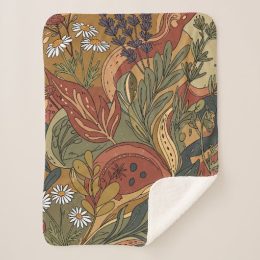 Boho Rhapsody Sherpa Blanket Sherpa Deken (Voorkant)