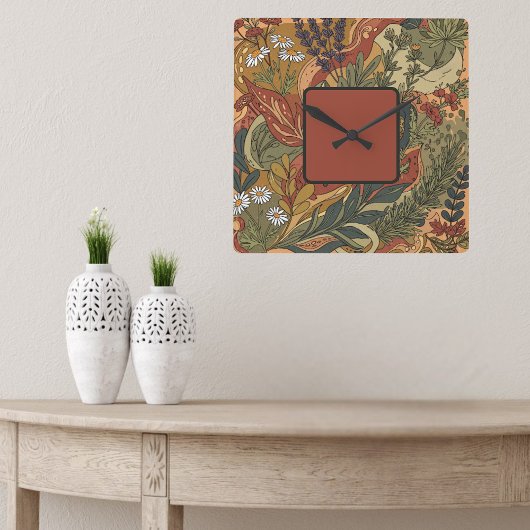 Boho Rhapsody Vierkante Klok