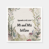 BOHO Ring van bloemen en bijkantoren Cocktail Napk Servet (Voorkant)