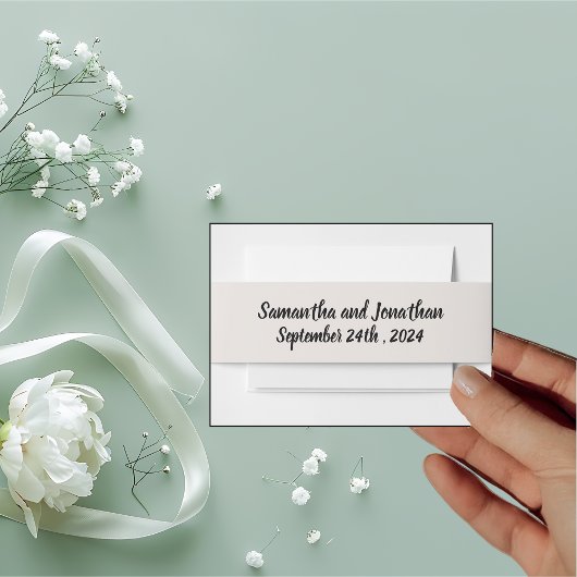 BOHO Ring van Bloemen en Tanden Uitnodigingen Wikkel