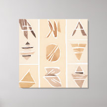 Boho Rock alfabet Botanische kunststijl Modern