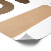 Boho Rock alfabet Botanische kunststijl Modern Poster (Hoek)