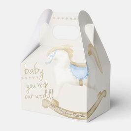 Boho  Rocking Horse Cowboy Baby shower Bedankdoosjes
