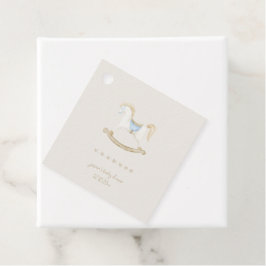 Boho  Rocking Horse Cowboy Baby shower Bedankjes Labels