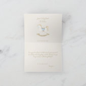 Boho Rocking Horse Cowboy Baby shower Bedankkaart (Binnen)