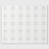 Boho  Rocking Horse Cowboy Baby shower Cadeaupapier (Vlak)