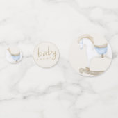 Boho  Rocking Horse Cowboy Baby shower Confetti (Voorkanten)